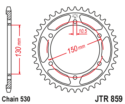 Купить запчасть JT - JTR85947 Звезда задняя 530