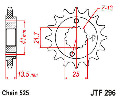Купить запчасть JT - JTF29615 Звезда передняя