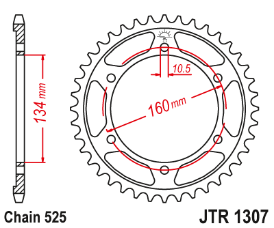 Купить запчасть JT - JTR130746 Звезда задняя