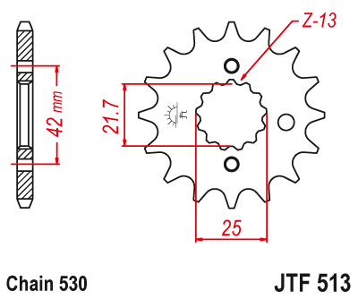 Купить запчасть JT - JTF51317 Звезда передняя