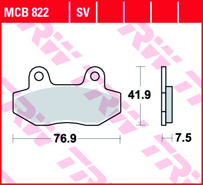 Купить запчасть TRW - MCB822 Колодки тормозные